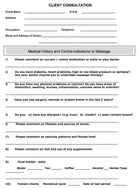 Consultation Form